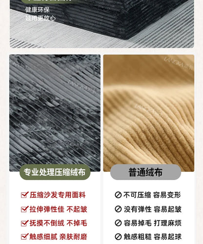 Bed Luxury European Sofa Armrest Adults Villa Floor Vacuum Compressed Couch Living Room Recliner Divano Sottovuoto Furniture