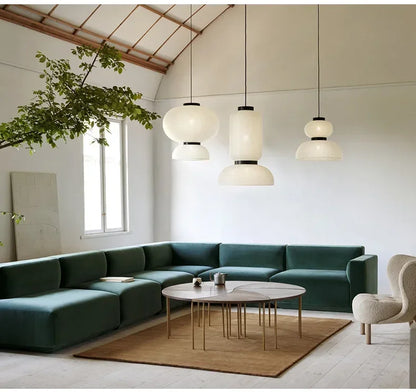 Wabi Sabi Style Rice Paper Chandeliers Japan Style Hanging Light for Ceiling Living Room LED Room Decor Lustre Pendant Lights
