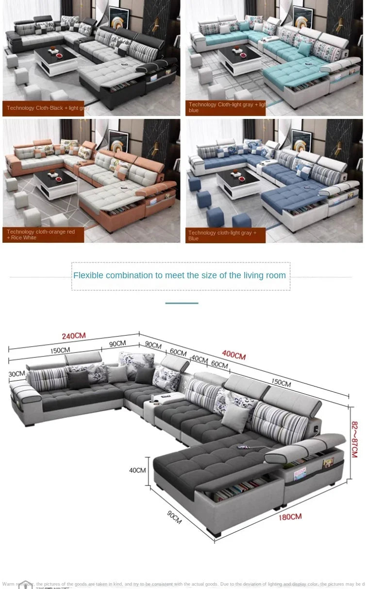 Gray Large Wood Sofas Filler Waterproof Design Lazy Lounges Puffs Couch Salon Recliner Luxury Canape Salon Furniture Home