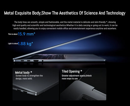 Xiaomi REDMI Book Pro 16 2025 Laptop Ultra 7 255H/Ultra 5225H Intel Arc Graphics 32GB LPDDR5X 1T SSD 16-inch 165 Hz 3.1K Screen