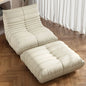 Fireside Chair for Adult Armless Floor Sofa Soft Comfy Lounge Chair Foam Sofa Accent Chair for Living Room Bedroom Bean Bag Sofa