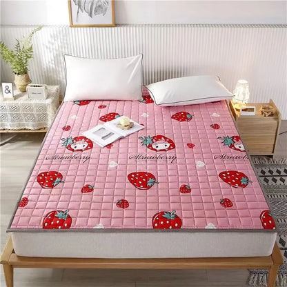 Ultra-soft foldable Cotton Mattress, Breathable Anti Tatami Mat, Student Dormitory, Single, Double, King Size Bed, Household