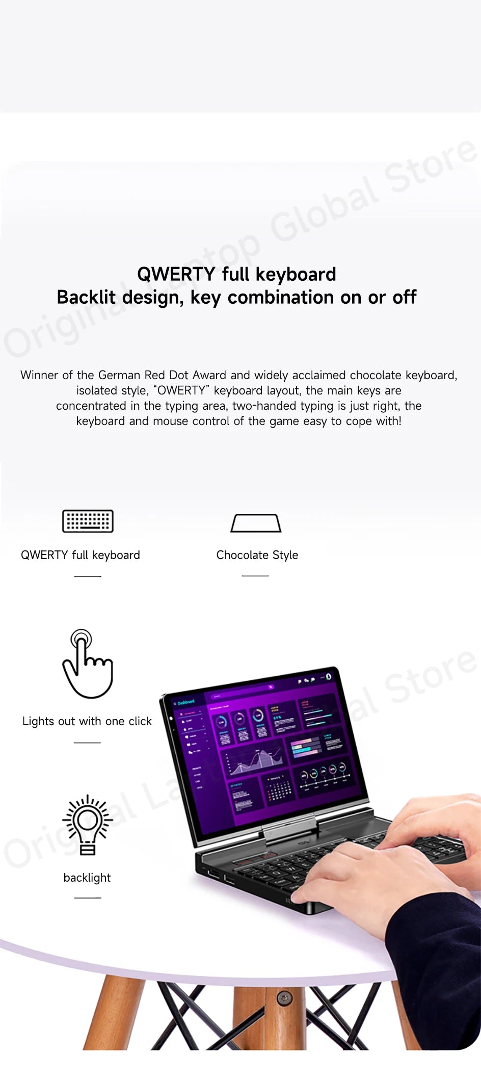 GPD Pocket 4 2025 Model AMD R7 8840U/AI 9 365/AI 9 HX 370 Processor 8.8-inch 2.5K Resolution 144 Hz Refresh Rate Mini Laptop