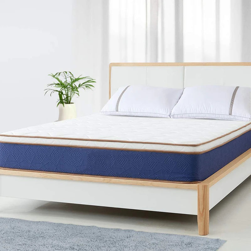High Quality Hotel Natural Latex King Queen Size Memory Pillow Top Foam Bed Pocket Spring Mattress in a Box