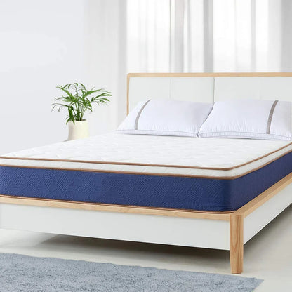 High Quality Hotel Natural Latex King Queen Size Memory Pillow Top Foam Bed Pocket Spring Mattress in a Box