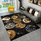 3D Bitcoin Virtual Currency Area Rug Large, Carpet Rug for Living Room Bedroom Sofa Playroom Doormat Decor, Kid Non-slip Floor Mat