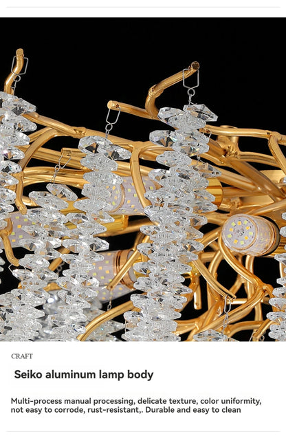 Silver Round Crystal Ceiling Chandelier Light For Bedroom Living Room Dining Kitchen Chrome K9 Crystal Ceiling Light Chandelier