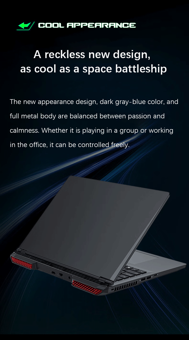 YSJMNPC 16 Inch 12th Gen Gaming Laptop Intel Core i9 12900H NVIDIA RTX 3060 6G 2.5K IPS Screen 2*DDR4 2*M.2 2TB SSD RGB Keyboard