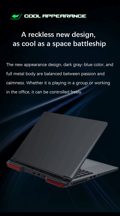 YSJMNPC 16 Inch 12th Gen Gaming Laptop Intel Core i9 12900H NVIDIA RTX 3060 6G 2.5K IPS Screen 2*DDR4 2*M.2 2TB SSD RGB Keyboard
