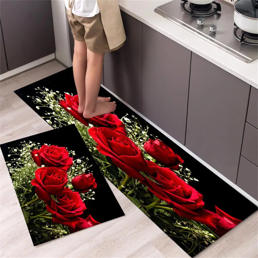 Non-slip Kitchen Carpets for Living Room Long Area Rug Kitchen Floor M0at Carpets Entrance Door Mat Home Decor Alfombra Tapis