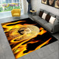 3D Bitcoin Virtual Currency Area Rug Large, Carpet Rug for Living Room Bedroom Sofa Playroom Doormat Decor, Kid Non-slip Floor Mat
