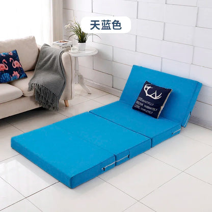 Compact Memory Foam Folding Mattress Office Nap Bed Compact Tatami Yoga Mat Foldable Sponge Mattress Portable Single Bed for Eas