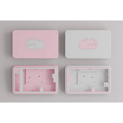 Cute Cat Split Mechanical Keyboard Kit Wireless Tri-mode GASKET Hot-Swap RGB Ergonomic Custom Aluminum Split Gaming Keyboard