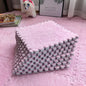 EVA Crawling Mat Stitching Suede Floor Mat Baby Play Mat Home Fashion Living Room Bedroom Puzzle Foam Carpet 30*30*1x1.0cm