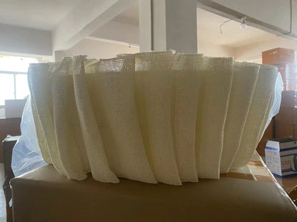 Handmade fabric LED chandelier Japanese retro study bar homestay living room fabric lighting