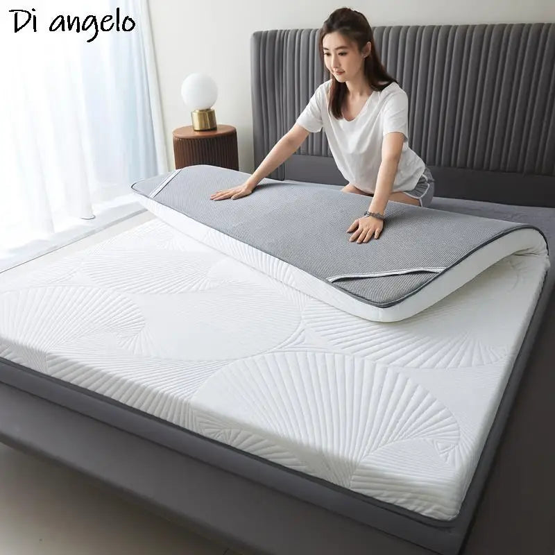 Elastic Stereoscopic Latex Mattress, Cushion, Home, Double, Foldable, Comfortable, Tatami Mat, Sleeping Pad, Soft Mattress, # SW