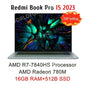 Xiaomi Laptop Redmi Book Pro 15 Ryzen R7-7840HS/R7 6800H 16G RAM 512G/1T 15.6Inch 3.2K 120Hz New Mi Notebook
