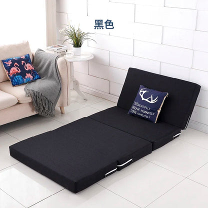 Compact Memory Foam Folding Mattress Office Nap Bed Compact Tatami Yoga Mat Foldable Sponge Mattress Portable Single Bed for Eas