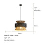 Vintage Wabi Sabi Chandelier Handmade Hemp Rope Pendant Light for Restaurant Bar Cafe Dining Room Led Rattan Lamp