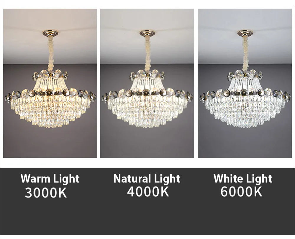 2024 Modern Large Luxury Living Room Chandeliers for Staircase Designer Crystal Pendant Lamps Home Decor Lighting Lustre Fixture