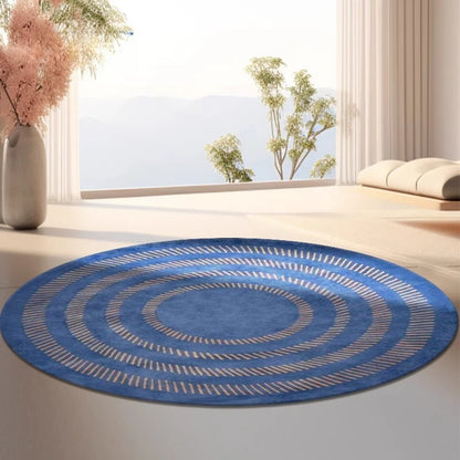 Modern Style Bedroom Decor Round Carpet Light Luxury Carpets for Living Room Washable Bedside Floor Mat Anti-slip Study Soft Rug