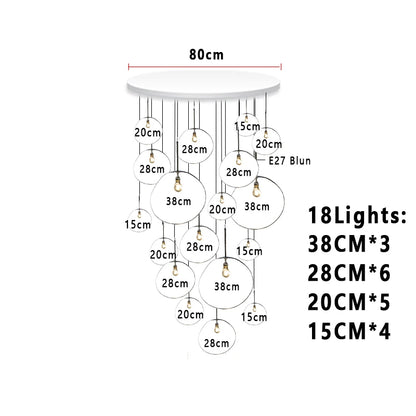 Nordic Lava Loft LED Pendant Light Modern Light PVC Lighting Living Room Indoor Decor Home Fixtures Kitchen Hanging Pendant Lamp