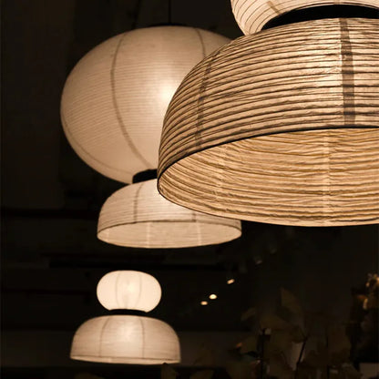 formakami light Japanese rice paper lamp vintage design wabi sabi lamp for zen room luminaire suspension dining room lighting ﻿
