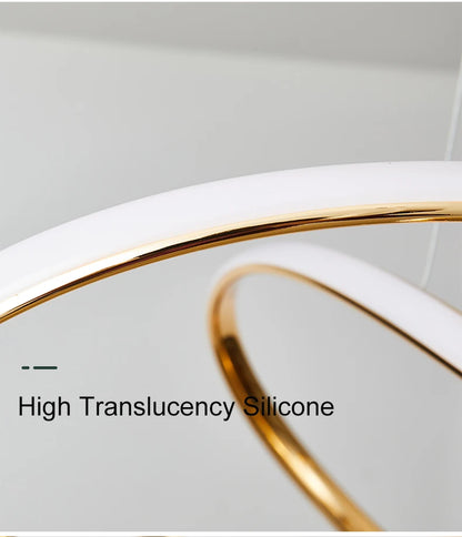 LED Gold Chandelier Modern Home Lighting For Living Room Dining Room Bedroom Kitchen Ceiling Decoration Lustre Hanging Lamp