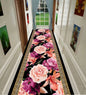 Luxury Classic Style Lobby Long Corridor Carpet Floral Wedding Passageway Large Area Rug Comfortable Washable Non-slip Floor Mat