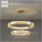 2024 Led Luxury Crystal Ceiling Pendant Lamp Living Room Bedroom Hanging Chandelier Bar Dining Table Light for Room Decor Lustre
