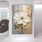 Blooming White Flowers On Canvas, Poster,Print Painting Abstract  Wall Art Picture For Nordic Living Room Decor Cuadros Unframed