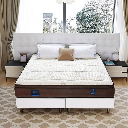 New Style Jacquard Waterproof Roll up Mattress Memory Foam Bonnell Spring Double Sleep Rest Mattress