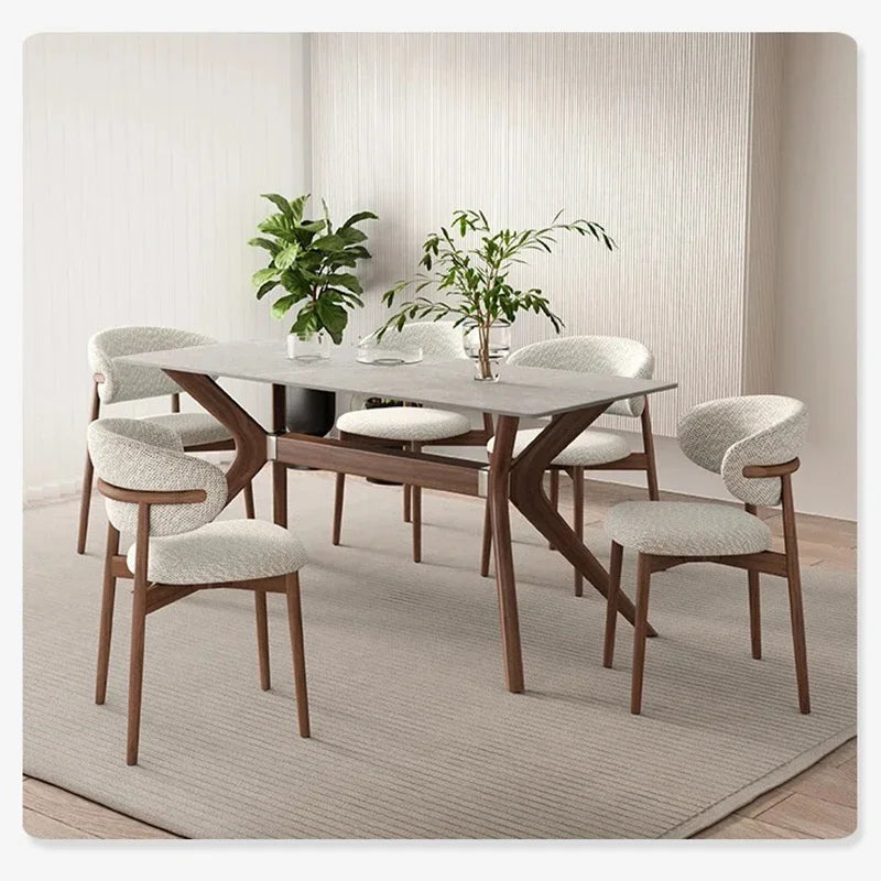 Wood Table China Mesas De Cristal Luxury Modern Dinner Dining Table Set Restaurant Center Mesa Plegable Garden Furniture Sets