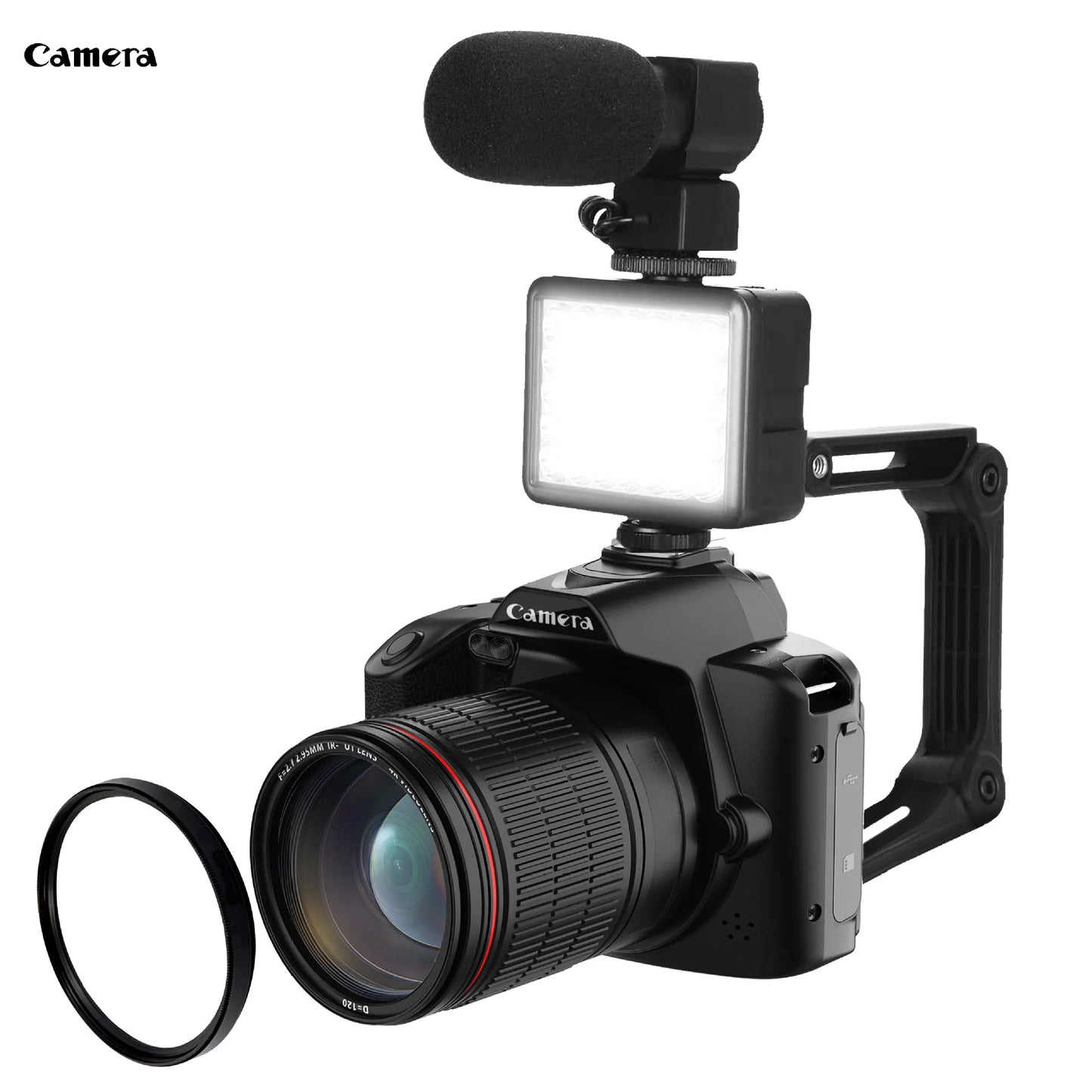 D5 Portable Camcorder Professional 4K HD Video Night Vision 64MP Cameras Photographer WIFI Digital DSLR Camera With 16X Zoom
