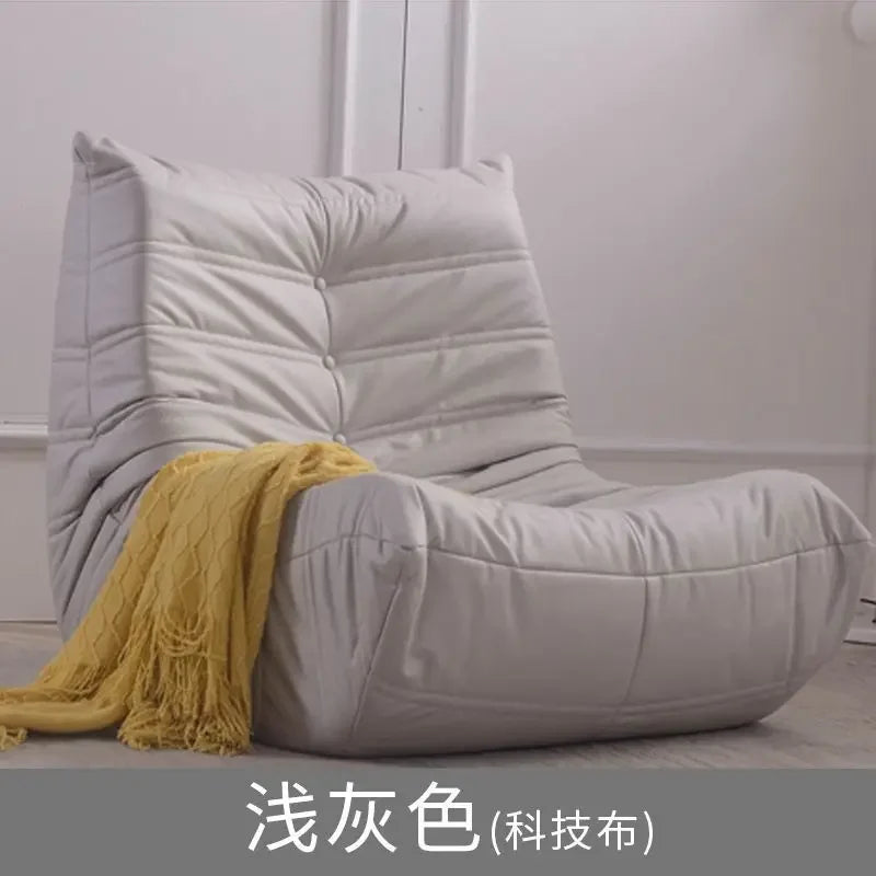 Luxury Living Room Sofa Furgle Chair Soft Suede Oversized Chair Lazy Floor Sofa for Living Room Corner Chair Caterpillar Sofa