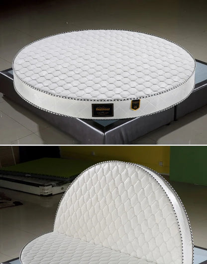 Cozy Spring Round Mattresses Hard Foldable Folding Queen Round Mattress King Size Sleeping Colchon Plegable Bedroom Furniture