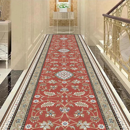 Golden Luxury Long Corridor Carpet Large Area Passageway Non-slip Rugs Washable Porch Entry Doormat Living Room Decoration Mats