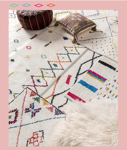 Carpet for Living Room Ethnic Style Large Area Fluffy Children Bedroom Rug Home Decoration Cloakroom Plush Mat ковер Tapete 러그