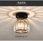 Modern Chandelier Crystal Ceiling Light Semi Flush Mount Ceiling Lighting Fixture Entrance Balcony Indoor Hang Lamp Lighting