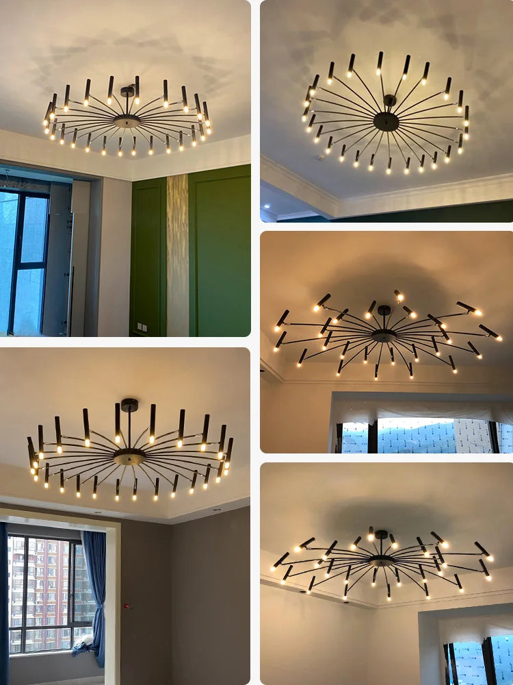 Living room lamp, new light luxury bedroom chandelier Nordic lamps modern minimalist atmosphere For home dining room Lights