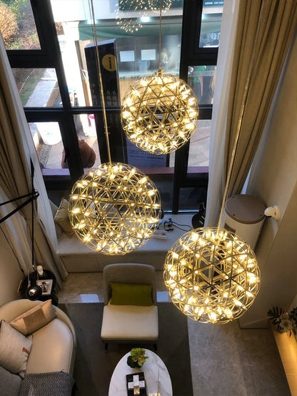 Chandelier Shop Commercial Spark Ball Full Sky Star Milk Tea Shop Restaurant Exclusive Network Bar Creative Art Decoration Light