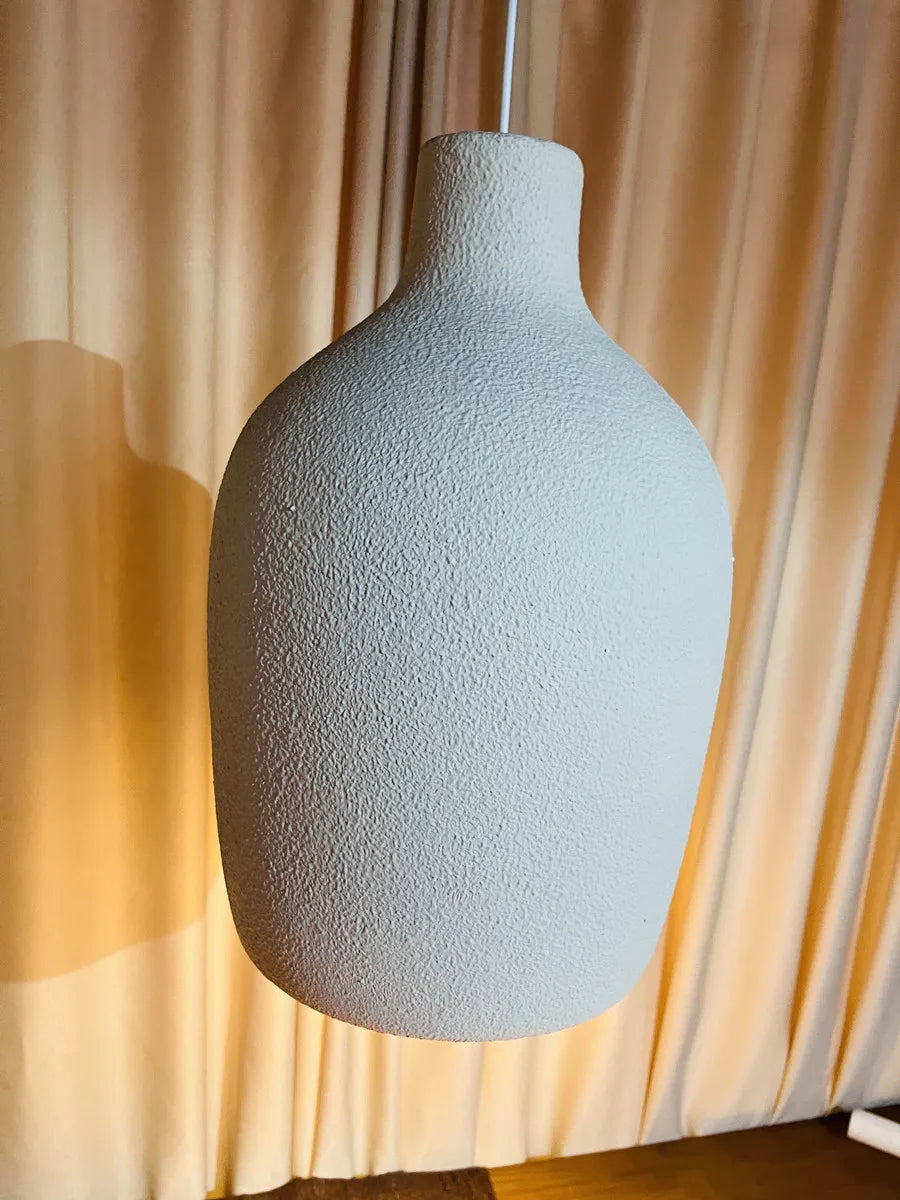 Wabi Sabi Restaurant LED Chandelier Light Bar Designer Bedroom Bedside Lamp Home Decor Cement Living Room Homestay Hanging Light