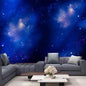 Mysterious Universe Space Starry Sky Blue Star Art Tapestry Wall Hanging Psychedelic Tapestry for Bedroom Living Room Decoration