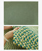 Green Hand Woven Cotton Carpet Living Room Light Luxury Modern Villa Area Rug Decor Home Study Non-slip Mat Bedroom Rug Large