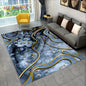 3D Colour Gold Nordic Marble Splendid Area Rug,Carpet for Home Living Room Bedroom Sofa Doormat Kitchen Decor,Non-slip Floor Mat