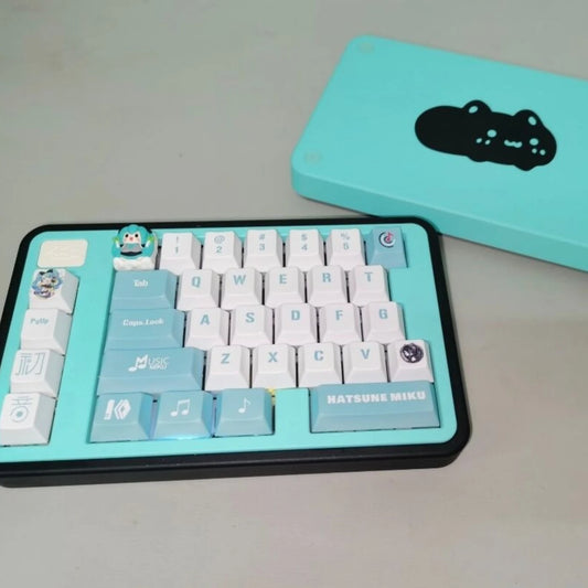 Cute Cat Split Mechanical Keyboard Kit Wireless Tri-mode GASKET Hot-Swap RGB Ergonomic Custom Aluminum Split Gaming Keyboard