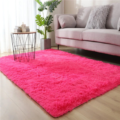 Carpets For Living Room Modern Sofas Grey Fluffy Carpet Bedroom Decoration Anti-slip Furry Large Rug Washable Floor Covering Mat
