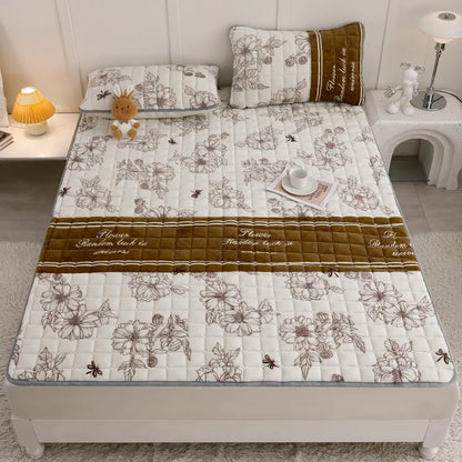 Fleece Topper Mattress Foldable Pad Sleeping Mat on The Floor Tatami Orthopedic Pillow Top Double Bed Bedroom Furniture Futon