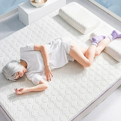 Foldable Natural Latex Mattress for Double Single Bed King Size Mat In Dormitory Hotels Bedroom Furniture Household Thickened