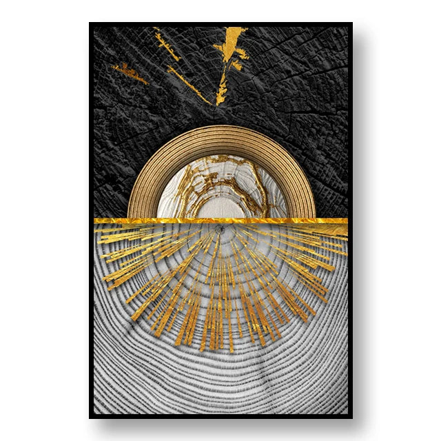Abstract Annual Ring Decoration Mural Light Luxury Minimalist Style Poster BedRoom Wall Art Canvas Painting Home Decor Aesthetic